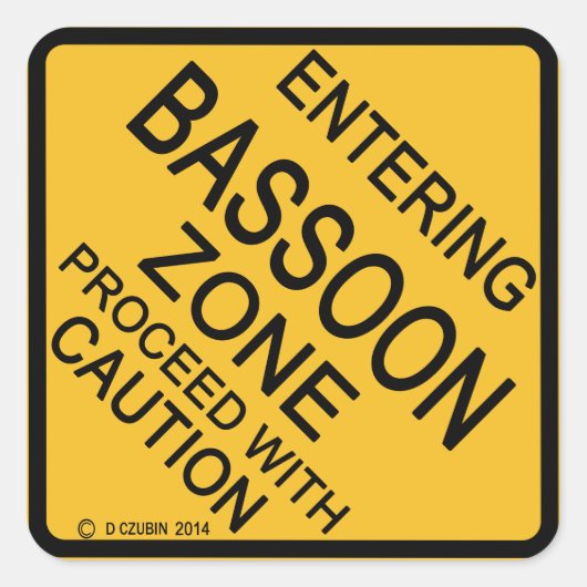 Bassoonゾーンへの入力 スクエアシール (正面)