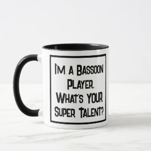 Bassoonプレイヤーすごいの才能。ツートーン奏者 マグカップ