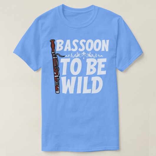 Bassoonプレーおもしろいヤー Tシャツ (デザイン正面)