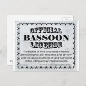 Bassoonライセンス ポストカード (正面/裏面)