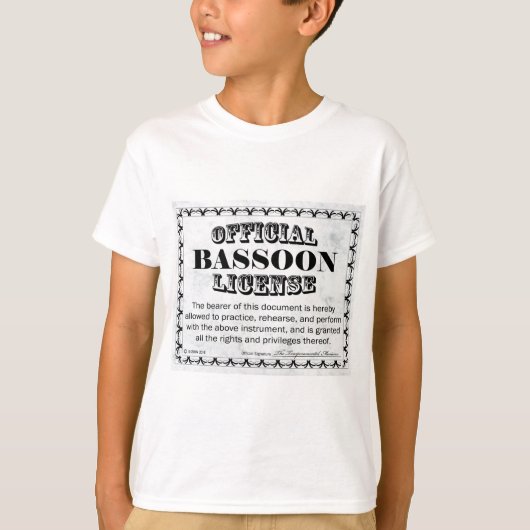 Bassoonライセンス Tシャツ (正面)