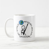 Bassoon – ワールド・リボルブのまわりに コーヒーマグカップ (左)