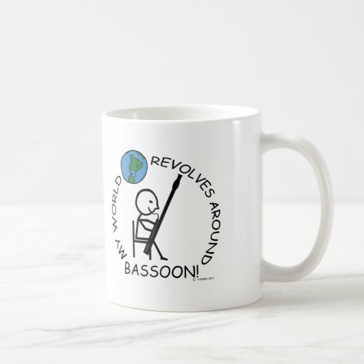 Bassoon – ワールド・リボルブのまわりに コーヒーマグカップ (右)