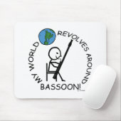 Bassoon – ワールド・リボルブのまわりに マウスパッド (マウス)