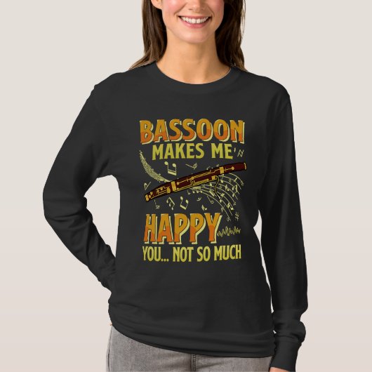 Bassoon Bassoonist Instrument Woodwind Player 2 Tシャツ (正面)