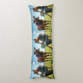 Bassoon Cow Duo Body Pillow – Whimsical Musical Il ボディピロー (裏面 (縦))