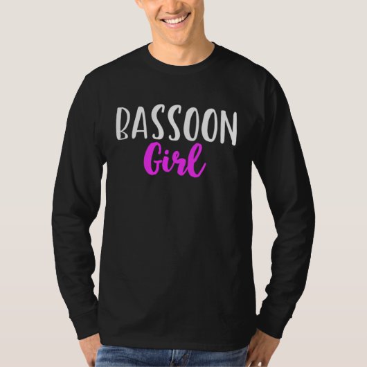 Bassoon Girl Player Women  Cute Bassoonist Tシャツ (正面)