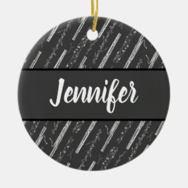 Bassoon Player音楽ギフトカスタムパーソナライズされた セラミックオーナメント