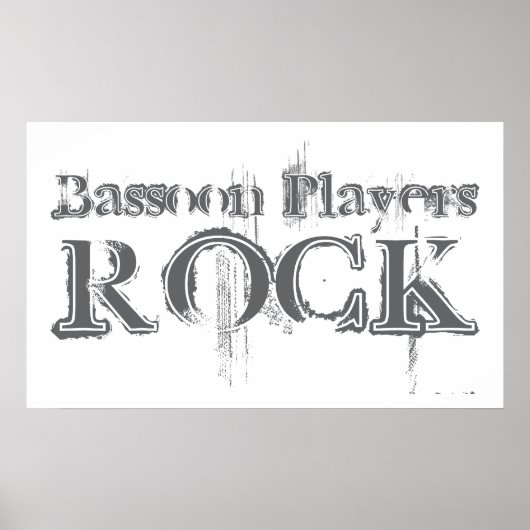 Bassoon Players Rock ポスター (正面)