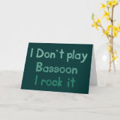 Bassoon Rock It Greeting Card カード (黄色い花)