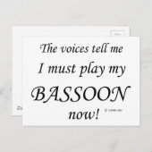 Bassoon VoicesがMustと遊言う ポストカード (正面/裏面)
