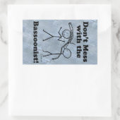 Bassoonistの長方形のシールを台無しにしない 長方形シール (バッグ)