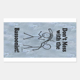 Bassoonistの長方形のシールを台無しにしない 長方形シール