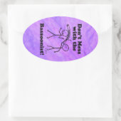 Bassoonistオーバルステッカーを台無しにしない 楕円形シール (バッグ)