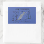 Bassoonsquatch長方形ステッカー 長方形シール (バッグ)