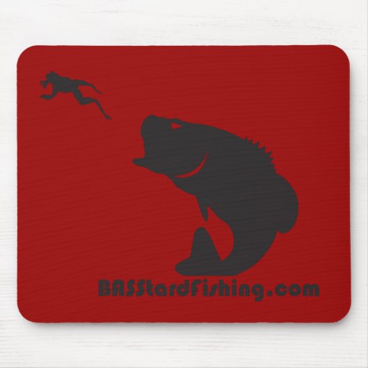 BASStardの魚釣りのマウスパッド マウスパッド (正面)