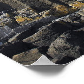 Bastalt Columns by Fingal's Cave, Staffa, off ポスター (角)