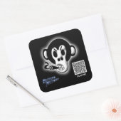 Bastard FactoryロゴQRコードシール スクエアシール (封筒)