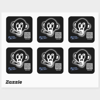 Bastard FactoryロゴQRコードシール スクエアシール