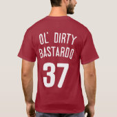 Bastardoの古い汚れたTシャツ Tシャツ (裏面)