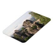 Bastei Bridge In Germany長方形マグネット マグネット (左側)