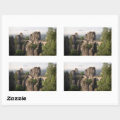 Bastei Bridge in Germany rectangleステッカー 長方形シール (シート)
