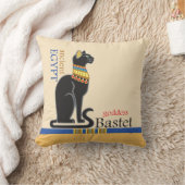 BastetまたはBast。古代エジプトの女神 クッション (ブランケット)