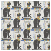 BastetまたはBast。古代エジプトの女神 ファブリック (見本)