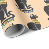 BastetまたはBast。古代エジプトの女神 ラッピングペーパー (ロールコーナー)