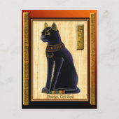 BASTET ～エジプト猫ゴッド・ヒストリックアート ポストカード (正面)
