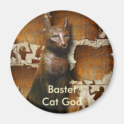 BASTET ~古代エジプトの猫の神 マグネット (正面)
