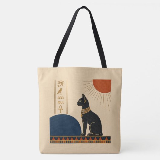 Bastet Egyptian Cat Tote Bag トートバッグ (正面)