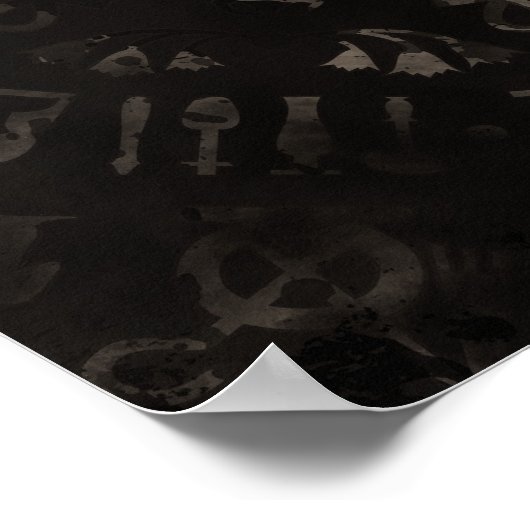 Bastet Egyptian Goddess - Sepia ポスター (角)