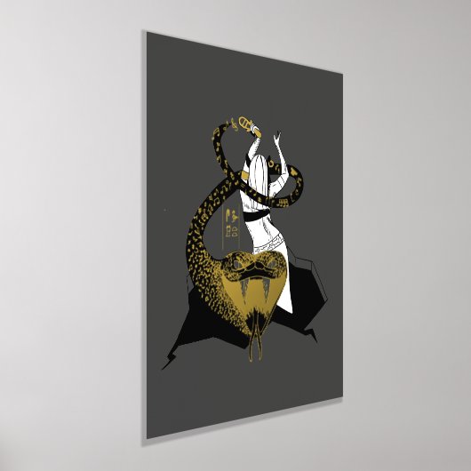 Bastet the Cat Goddess 箔ポスター (レイダウン)