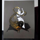 Bastet the Cat Goddess 箔ポスター