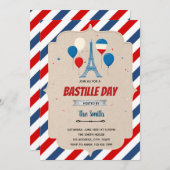 Bastille Day Flyerテンプレート 招待状 (正面/裏面)