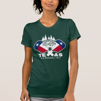 Bastrop Pickleball、テキサス州（ダークシャツ） Tシャツ