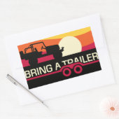 BaTサンセット4x4ステッカー 長方形シール (封筒)