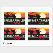 BaTサンセット4x4ステッカー 長方形シール (シート)