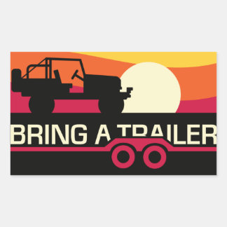 BaTサンセット4x4ステッカー 長方形シール