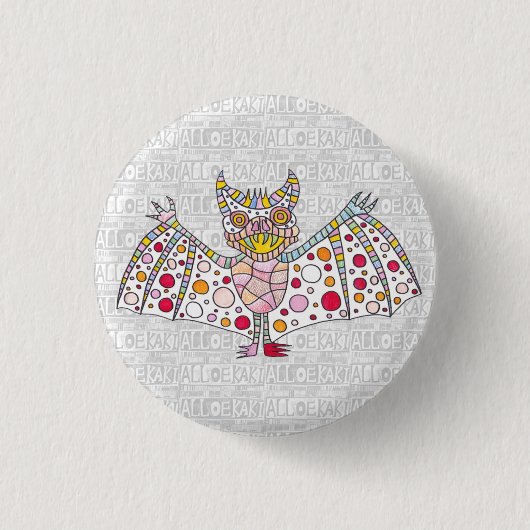 Bat 缶バッジ (正面)