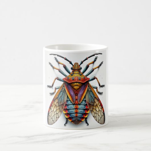 Bat Bug Insect 300824IREF203 - Watercolor コーヒーマグカップ (中央)