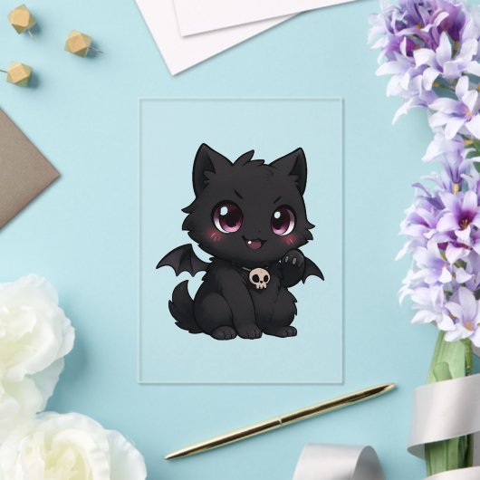 - "Bat Cat Blaze" アクリル招待状 (インサイチュ (ウェディング))