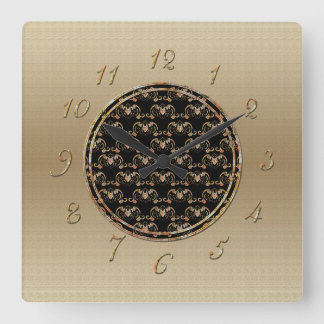Bat Chinese Symbol スクエア壁時計