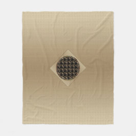 Bat Chinese Symbol Fleece Blanket フリースブランケット