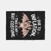 Bat Costume T-shirt_3.png フリースブランケット (正面(横))