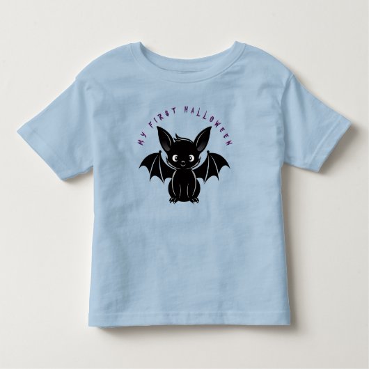 Bat d'Halloween mignonne トドラーTシャツ (正面)
