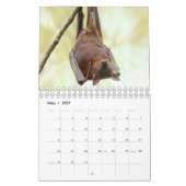 Bat/Fledermaus als Kalender カレンダー (3月 2027)