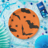 Bat Flying Halloween ペーパープレート (パーティー)