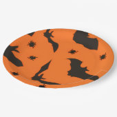 Bat Flying Halloween ペーパープレート (アングル)